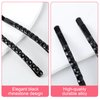 Mabor 20Pcs Decorative Bobby Pins Rhinestone Bobby Pins for Hair Sparkly Crystal Hair Pins for Women Girls Shiny Metal Hair Barrettes Hair Styling Accessories