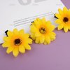 AUEAR, 12 Pack Sunflower Alligator Clips, 1.8 inch Flower Duckbill Hair Clip Hair Barrettes for Women Girls Beach Summer Party