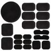 Helmet Padding Kit Airsoft Helmet Bicycle Replacement Universal Foam Pads Set Tactical Accessories Motorcycle Padding Kits Bike Mats for Cycling Costume Cosplay Fast Mich CS Army ACH (Black)
