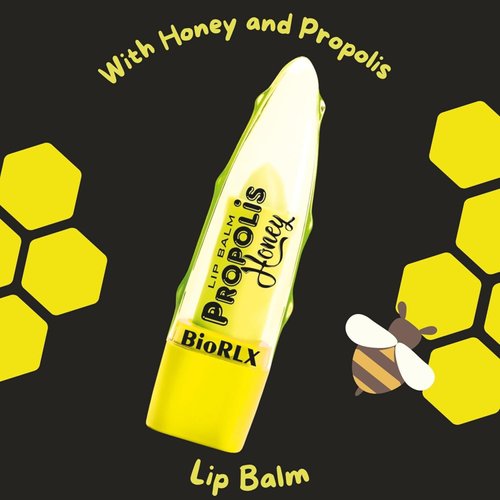 BioRLX Propolis and Honey Lip Balm Color Free (Twelve Lip Balms)