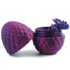 3D Printed Dragon, Articulated Crystal Dragon Egg Toy, Home Office Executive Desk Decor Fidget Toys, Dragon Egg with Dragon Inside, Surprise Funny Birthday Christmas White Elephant Gift for Kids Adult