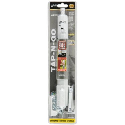 Wright Products - Standard Duty Pneumatic Screen and Storm Door Closer with TAP N GO, White