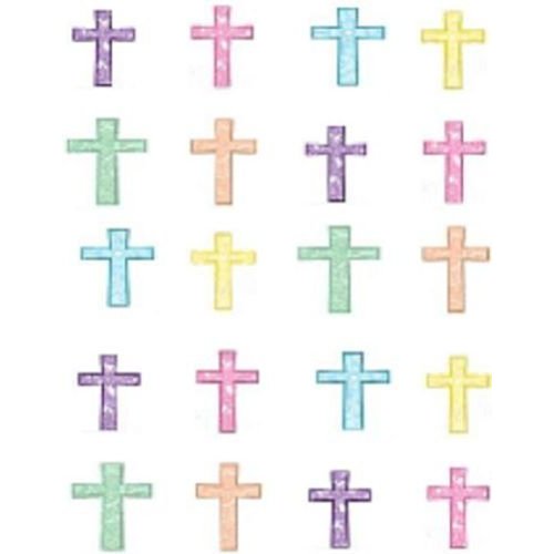 Easter Pastel Crosses Nail Art Decals