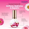 Blossom Hydrating, Moisturizing, Strengthening, Scented Cuticle Oil, Infused with Real Flowers, Made in USA, 0.42 fl. oz, Strawberry