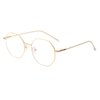 JOVAKIT Polygon Blue Light Blocking Glasses for Women Men Vintage Octagon Square Non-prescription Metal Eyeglasses (Gold 2)