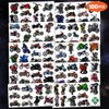 100 PCS Motorcycle Temporary Tattoos Themed Birthday Party Supplies Decorations Favors Decor Dirt Bike Motocross Racing Rider Biker Tattoo Stickers Gifts For Game Boys Girls Classroom School Prizes