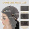 PYY Deep Wave Lace Front Wigs Human Hair 200 Density Deep Wave Wig 13x4 HD Lace Frontal Wigs for Women Glueless Wigs Pre Plucked with Baby Hair 24 Inch