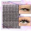 Manga Lashes 10-20mm 168 Pcs Manga Lash Clusters C Curl Anime Natural False Eyelashes Fairy Individual Lashes Thin Band Spiky Lash Clusters DIY Cluster Eyelash Extensions at Home, by Anforlin