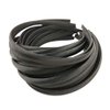 Hixixi 20pcs pack Girls/Women Diy Satin Fabric Covered Ribbon Headbands Hairband (20pcs black color)