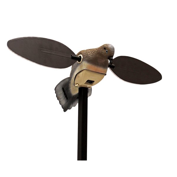 MOJO Outdoors Elite Series Dove Decoy – Ultra Realistic Motion Spinning Wing Decoy With Magnetically Attached Wings And Drop-In Battery Pack - Dove Hunting Gear and Accessories