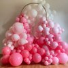 Pink Balloon Garland Arch Kit,120PCS Light Pink Metallic Pink with Pink Confetti Balloons,for Birthday,Baby Shower,Princess Wedding Party Decorations