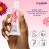 Blossom Flower Lip Gloss, High Shine Lip Gel, Scented, Thick Moisturizing Clear Lip Gloss Tubes with Nourishing Jojoba Seed Oil, Infused with Real Flowers, 0.3oz, Cherry