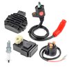 CDI Box Ignition Coil Voltage Regulator Rectifier Relay Kit for Honda Recon 250 TRX250 TE/TM 1997-2004 TRX250EX TRX250X 2001-2019