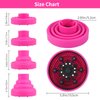 Segbeauty Travel Foldable Hair Diffuser, Collapsible Portable Hair Diffuser Easy for Natural Fine Thick Hair, Universal Blow Dryer Attachment for Blow Dryer with Nozzle 1.65-1.77In (Rose Red)