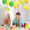 12Inch Assorted Balloons Yellow Green Gold Confetti for Party Decorations Boy Birthday (Green + Confetti gold)