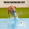 YOOGAO Pet Dog Toy Ball with Handle, Toss and Fetch Play, Interactive Ball for Dogs Playing, Squeaky Floating (Transparent)