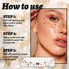 Face Makeup Patches Party Freckles Tattoo Stickers Waterproof Long Lasting Face Sparkles Patches Natural Brown Fake Freckles Makeup Patches Glitter Freckles For Face (4)
