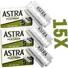 Astra Superior Premium Platinum Double Edge Safety Razor Blades, 5 Count (Pack of 3)