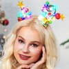 BARTOSI Light Up Christmas Hair Clips LED Xmas Hair Clip Christmas Hair Accessories for Women and Girls (Pack of 2)