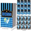HAPPARTY BOSS Party Favor Bags 24 PCS with 30 stickers,Boss Theme Birthday Party Decorations, Boy Boss Birthday Party Supplies, Boss Theme Goodie Bags