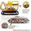 30 Pack Goodie Bags Cartoon Excavator Car Candy Treat Bags Small Plastic Ziplock Seal Bags Gift Candy Bags with Handle Resealable Packaging Food Storage Bags Party Favor Birthday Bags(Excavator)