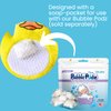 TruKid BubbleGlove, Bath Wash Gloves-Sponge - Hand Puppet for Kids & Toddler, Bath Sponge & Baby Washcloth Mitt for Kids & Adults, Body Scrubber for Mommy & Me - Duck Designed Set of 2