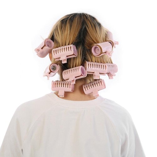 Sonew Heated Roller, 10 Piece Hair Curler Set, Classic Hair Tool for Short Hair and Long Hair, Upgrade, ABS High Temperature Resistance Material, Fast Heat, Rechargeable, Includes Bag, Pink