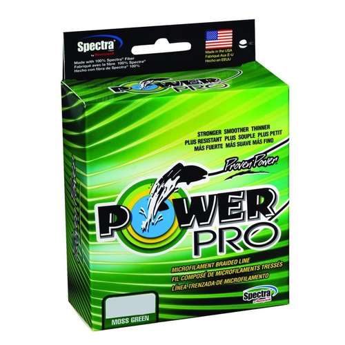 POWER PRO Spectra Fiber Braided Fishing Line, Moss Green, 500YD/50LB