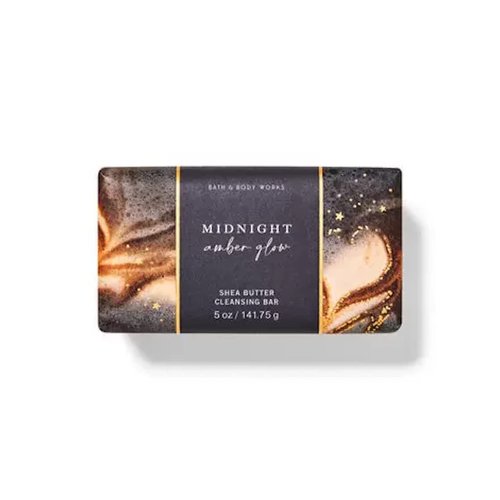 Bath & Body Works and Midnight Amber Glow Shea Butter Cleansing Bar Soap 4.2 oz (Midnight Amber Glow) 1.0 Count