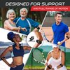 Sleeve Stars Tennis Elbow Brace for Men & Women, Brace for Tendonitis and Elbow Strap, Counterforce Band for Tendon Relief & Support for Forearm w/ 3 Straps Fits 9-23" (Single/Black)