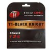 Tier One Sports Black Knight - Co-Poly Tennis String for The High Performance Player (Set - Black, 18 Gauge (1.18 mm) - 12,2 m Set)