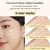 MOONSHOT KOREA Conscious Fit/Glow/Matte Cushion Foundation Flawless Coverage,Glass skin,Long-Lasting, Lightweight, Buildable Coverage,k-beauty (Glow Fit Cushion, 21C Cosmic Peach)