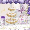 193Pcs Butterfly Birthday Decoration Purple Butterfly Party Decoration Balloon Arch Kit, Girl's Birthday Decoration Suitable For Birthday Wedding Anniversary Celebration Holiday Decoration