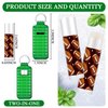 Swiffen 18 Sets Natural Bulk Lip Balm and Moisturizing Lipstick Holder Keychains Set Gift for Team Teen Adults Sports Party Supply(Rugby)