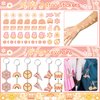 Groovy Party Favors 72 PCS Retro Boho Slap Bracelets DIY Stickers Temporary Tattoos Keychains Plastic Straws Gift Bags for Retro 60s 70s Boho Themed Birthday Party Baby Shower Classroom Rewards