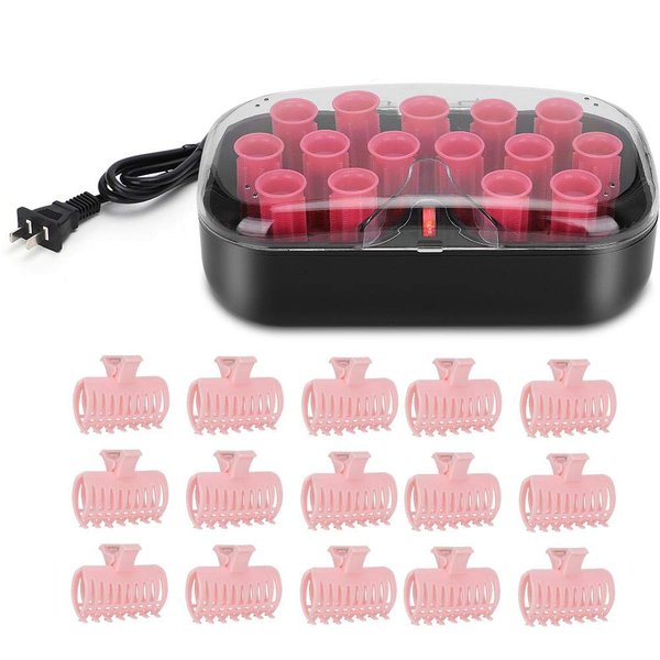 Instant Heat Hair Perm Rods Hair Curler Roller Gripping Sticky Rollers 30mm, 15pcs Compact Hot Rollers Hair RollersStyling Tools-Appliances