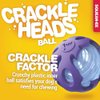 JW Pet Crackle Heads Ball Rubber Durable Fetch Chew Dog Toy 2.3 in Small 3 Pack