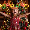 Dokeawo Christmas Games Inflatable Reindeer Antler Ring Toss Games Christmas Games for Family Party Christmas Party Supplies Funny for Kids & Adults