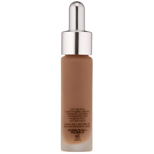 COVER FX Custom Cover Drops, Multi-Use Shade-Adjusting Liquid Foundation and Concealer Makeup, Vegan & Cruelty-Free Lightweight Skin Enhancer, 0.25 Fl Oz, N Deep 5