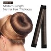 Generic Hair Bun Maker 3 PCS- Donut Bun Maker DIY French Twist Hair Fold Wrap Snap - Easy Bun Hair Tool - Shaper Bun Hair Tool -Ballet Bun for Women and Kids (Brown)