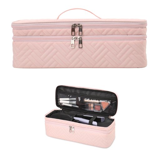 ARLMEGOR Double-Layer Carrying Case Fit for Revlon One-Step Hair Dryer, Travel Bag for Hair Volumizer/Styler,Water Resistant Storage Organizer Box,Compatible with FlexStyle Attachment (Bag Only)