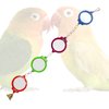 Neeenn Bird Mirror Toy with Bell, Hanging Parrot Interactive Toy, Bird Cage Accessories, Suitable for Small and Medium Birds Parakeets Cockatiels Lovebird