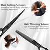 VXKOCZS Professional Hair Scissors Set include Barber Scissors and Thinning Shears,hair cutting scissors, ergonomic blades, hair cutting shears for men, women, children and pets (2 PCS)