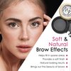 Marie-José & Co Soft Black Eyebrow Powder, Compact Eyebrow Kit for Women, Easy to Apply Eyebrow Makeup, Eyebrow Cake Powder with A Soft Finish for Naturally-Looking Brows All Day