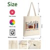 AUSVKAI Cute Canvas Tote Bag Aesthetic For Women Book School Book Grocery Bag Cotton Cloth Beach Totes Gift For Kids Girl-Cat
