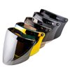 VCOROS Universal 3-Snap Flip Up Visor Shield Lens for Retro Open Face Motorcycle Helmet(Chrome Silver)