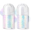 HOSAILY 2 Colors Roll-on Body Glitter Gel, Holographic Glitter Gel Under Light for Body, Hair, Face, Body Shimmer Hair Glitter Gel for Rave Accessories Christmas New Year Halloween Makeup (8+12)