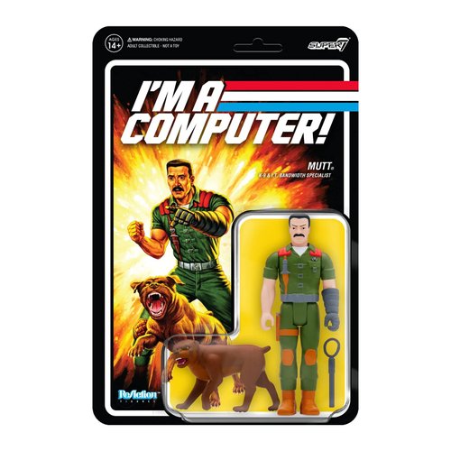 Super7 G.I. Joe Mutt PSA - 3.75" G.I. Joe Action Figure with Accessories Classic Cartoon Collectibles and Retro Toys
