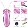 WAYCOM Ladies Facial Hair Remover Electric Women's Beauty Epilator Facial Threading Hair Removal Shaver Face Massager Pull Faces Delicate Device Depilation -Birthday Gift,Mother's Day Gift(Purple)