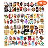 Pirate Temporary Tattoos Birthday Themed Party Supplies Decorations Favors 8 Sheets 96PCS Decor Cute Stickers Tattoos for Class School Prizes Gift for Kids Boys Girls Carnival Christmas Rewards